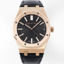 홍콩명품 [오데마피게] 남성용 로얄오크 셀프와인딩 15510OR.OO.D002CR.02 18K 로즈골드 41mm 오토매틱 Cal.4302 무브먼트 블랙 와플 다이얼 aud6550  
