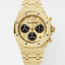 홍콩명품 [오데마피게] 남성용 로얄오크 26240BA.GG.1324BA.01 크로노그래프 18K 옐로우골드 41mm 오토매틱 Cal.4401 타입 샴페인 와플 다이얼 aud6560  
