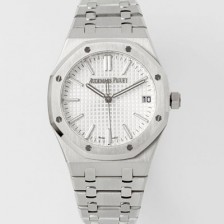 홍콩명품 [오데마피게] 남성용 로얄오크 셀프와인딩 15510ST.OO.1320ST.08 41mm 오토매틱 Cal.4302 무브먼트 실버 와플 다이얼 aud6542  