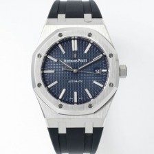 홍콩명품 [오데마피게] 남성용 15400ST.OO.1220ST.03 로얄오크 41mm 오토매틱 Cal.3120무브먼트 블루 와플 다이얼 aud6533  