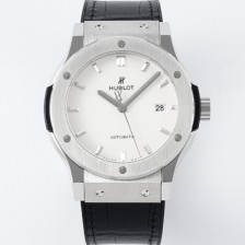 홍콩명품 [휴블렛] 남성용 클래식 퓨전 542.NX.2611.LR 42mm 오토매틱 2892 타입 가죽/러버 믹스 화이트 다이얼 hub2138  