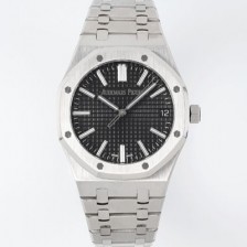 홍콩명품 [오데마피게] 남성용 로얄오크 셀프와인딩 15510ST.OO.1320ST.07 41mm 오토매틱 Cal.4302 무브먼트 블랙 와플 다이얼 aud6544  