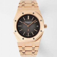 홍콩명품 [오데마피게] 남성용 하이엔드 로얄오크 16202OR.OO.1240OR.02 엑스트라 씬 18K 로즈골드 39mm 오토매틱 Cal.7121타입 그레이 다이얼 aud6569  