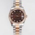 홍콩명품 [로렉스] 여성용 데이져스트 178271 플루티드 18k 로즈골드 31mm 오이스터 오토매틱 2236타입 브라운 다이얼 rol5442  