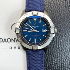 홍콩명품 [브라이틀링] 남성용 어벤져 44mm 나일론줄 오토매틱 2836-2 타입 블루 다이얼 bre6060  
