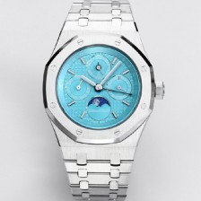 홍콩명품 [오데마피게] 남성용 로얄오크 26574 퍼페츄얼 캘린더 문페이즈 41mm 티파니블루 다이얼 신형 5134 오토매틱 무브먼트 aud4209  