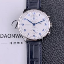 홍콩명품 [아이더블유씨] 남성용시계 베스트 신형 포르투기즈 IW371617 크로노그래프 오토매틱 ETA7750-2 타입 41mm 화이트 다이얼 iwc4117  