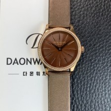 홍콩명품 [파텍필립] 여성용 칼라트라바 4897R-001 나토천/가죽줄 18K 로즈골드 33mm 오토매틱 Cal.324 타입 브라운 다이얼 pat2253  