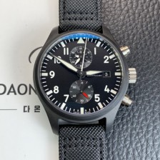 홍콩명품 [아이더블유씨] 남성용 파일럿 워치 탑건 IW389001 크로노그래프 44미리 오토매틱 7750타입 블랙 다이얼 iwc4118  