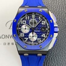 홍콩명품 [오데마피게] 남성용 로얄오크 오프쇼어 26405CE.OO.A030CA.01 세라믹 베젤 크로노그래프 44mm 오토매틱 무브먼트 블루 다이얼 aud6584  