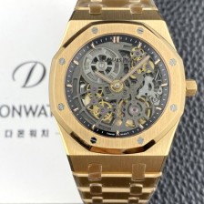 홍콩명품 [오데마피게] 남성용 로얄오크 16204OR.OO.1240OR.03 엑스트라 씬 오픈워크 18K 로즈골드 39mm 오토매틱 Cal.7124타입 스켈레톤 다이얼 aud6585  