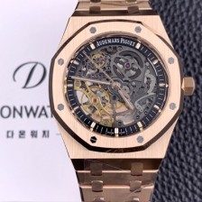 홍콩명품 [오데마피게] 남성용 하이엔드 로얄오크 15407OR.OO.1220OR.01 더블 밸런스 휠 오픈워크 18k 로즈골드 41mm 오토매틱 Cal.3132무브먼트 스켈레톤 다이얼 aud6586  