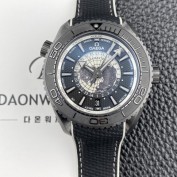 홍콩명품 [오메가] 남성용 씨마스터 GMT세라믹 215.92.46.51.01.003 플래닛 오션 600m 코액시얼 월드타이머 45.5mm 마스터 크로노미터 오토매틱 Cal.8938 타입 블랙 다이얼 omg0231  