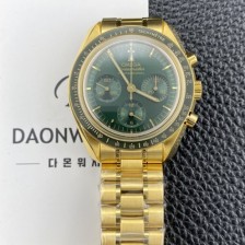 홍콩명품 [오메가] 남성용 스피드마스터 프로페셔널 310.60.42.50.10.001 문워치 42mm 18K 옐우골드 수동형 Cal.3861타입 그린 다이얼 omg0266  