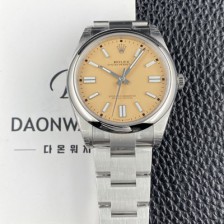 홍콩명품 [로렉스] 남성용 904스틸 오이스터 퍼페추얼 m134300 오토매틱 칼리버 3230타입 41mm 메탈시계 베이지 다이얼 rol5621  