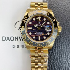 홍콩명품 [로렉스] 남성용 지엠티 마스터 126718GRNR 타이거 아이언 18K 옐우골드 오토매틱 Cal.3285타입 브라운 다이얼 rol5612  