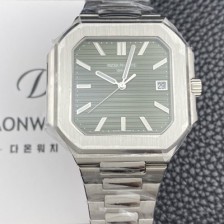 홍콩명품 [파텝필립] 남성용 큐비투스 데이트 Ref.5821 45mm 오토매틱 Cal.26-330 SC 타입 그린 다이얼 pat2265  