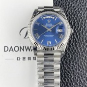 홍콩명품 [로렉스] 남성용 New 데이데이트 m228239-0007 40mm 오토매틱 Cal.3255타입 블루 로만 다이얼 rol5634  