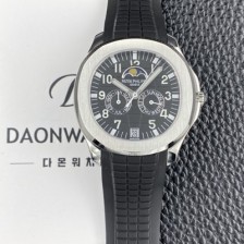 홍콩명품 [파텝필립] 남성용 아쿠아넛 5261R 루스 연간 캘린더 문페이즈 39.9mm 오토매틱 Cal.324 S C 타입 블랙 다이얼 pat2268  