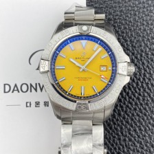 홍콩명품 [브라이틀링] 남성용 어벤져 44mm 메탈줄 오토매틱 2836-2 타입 옐로우 다이얼 bre6069  