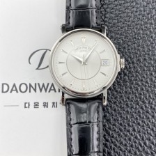 홍콩명품 [파텍필립] 남성용 칼라트라바 5153G 가죽줄 38mm 오토매틱 Cal.324 타입 화이트 다이얼 pat2279  