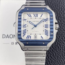 홍콩명품 [까르띠에] 남성용 산토스 드 까르띠에 워치 WSSA0047 라지 39.8mm 오토매틱 9015 무브먼트 실버 다이얼 car69392  