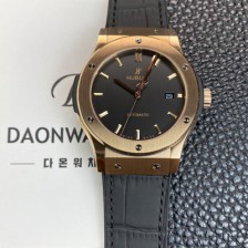 홍콩명품 [휴블렛] 남성용 클래식 퓨전 18K 로즈골드 42mm 오토매틱 2892타입 블랙 다이얼 hub2147  