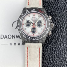 홍콩명품 [로렉스]남성용 데이토나 DIW 포지드카본 커스텀 40미리 크로노그래프 오토매틱 Cal.4130 무브먼트 화이트 다이얼 rol5653  