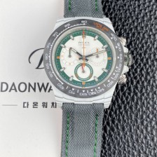 홍콩명품 [로렉스]남성용 데이토나 DIW 포지드카본 커스텀 40미리 크로노그래프 오토매틱 Cal.4130 무브먼트 그린 화이트 다이얼 rol5654  