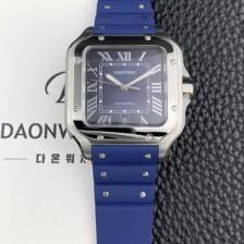 홍콩명품 [까르띠에] 남성용 산토스 드 까르띠에 워치 WSSA0071 라지 39.8mm 오토매틱 9015 무브먼트 블루 다이얼 car69398  