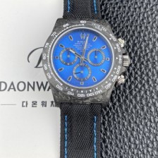 홍콩명품 [로렉스]남성용 데이토나 DIW 포지드카본 커스텀 40미리 크로노그래프 오토매틱 Cal.4130 무브먼트 블루 다이얼 rol5649  