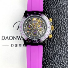 홍콩명품 [로렉스]남성용 하이엔드 데이토나 세라믹 베젤 40mm 크로노그래프 오토매틱 Cal.4130 무브먼트 스켈레톤 다이얼 rol5661  