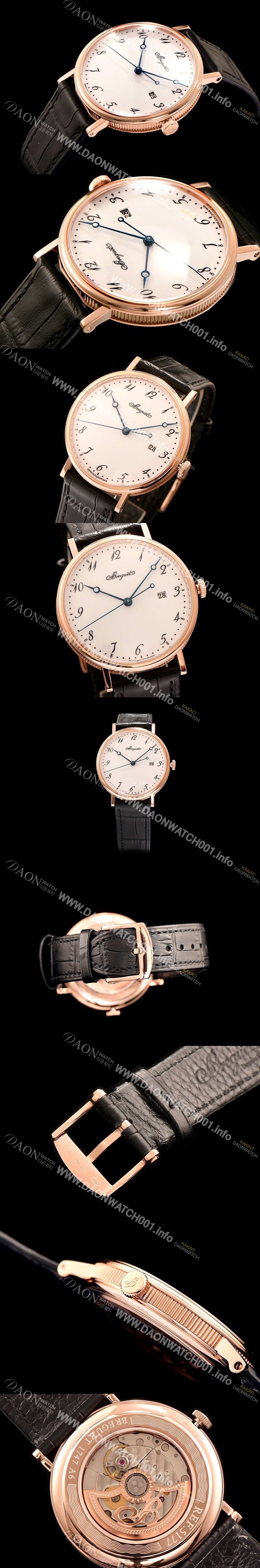 홍콩명품 [브레게] 남성용 클래식 화이트 다이얼 오토매틱 무브먼트 BRG4210