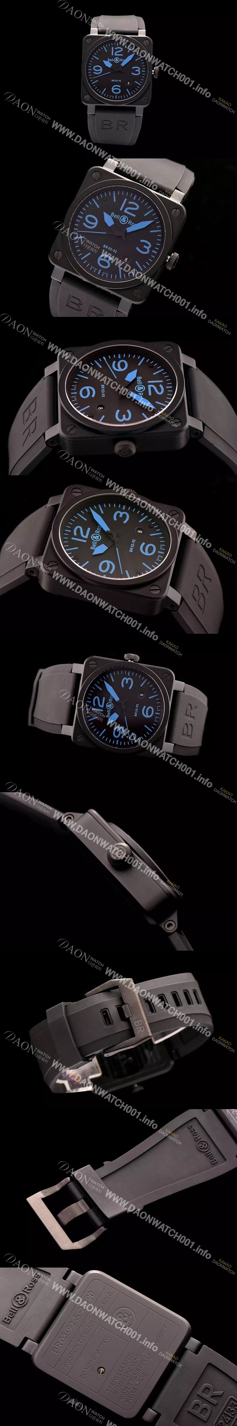 홍콩명품 [벨엔로즈] 남성용 인스트루먼트 03 오토메틱 블랙 다이얼 오토매틱 무브먼트 BEL4205