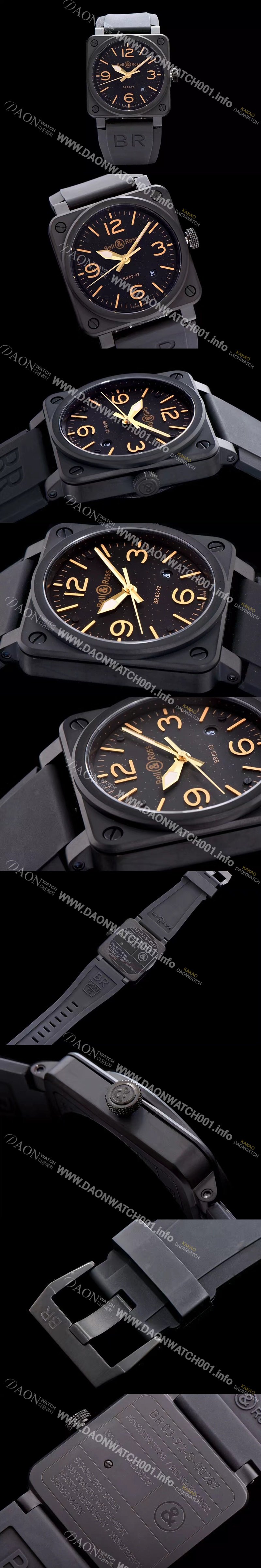 홍콩명품 [벨엔로즈] 남성용 인스트루먼트 03 오토메틱 블랙 다이얼 오토매틱 무브먼트 BEL4200