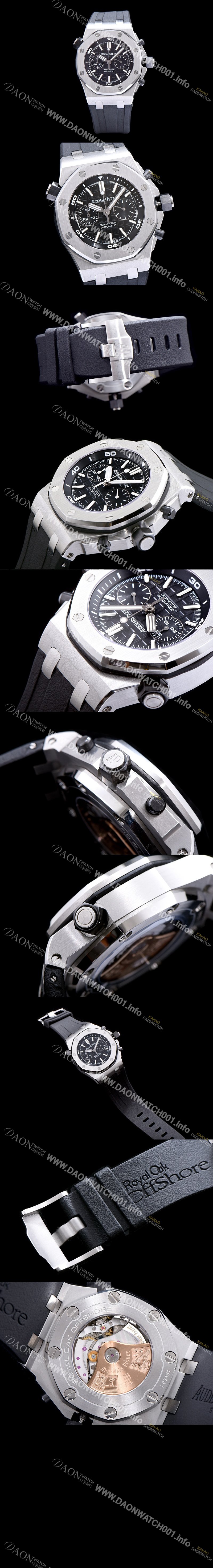 홍콩명품 [오데마피게] 남성용 로얄오크 오프쇼어 크로노그래프 블랙 다이얼 오토매틱 무브먼트 AUD0450