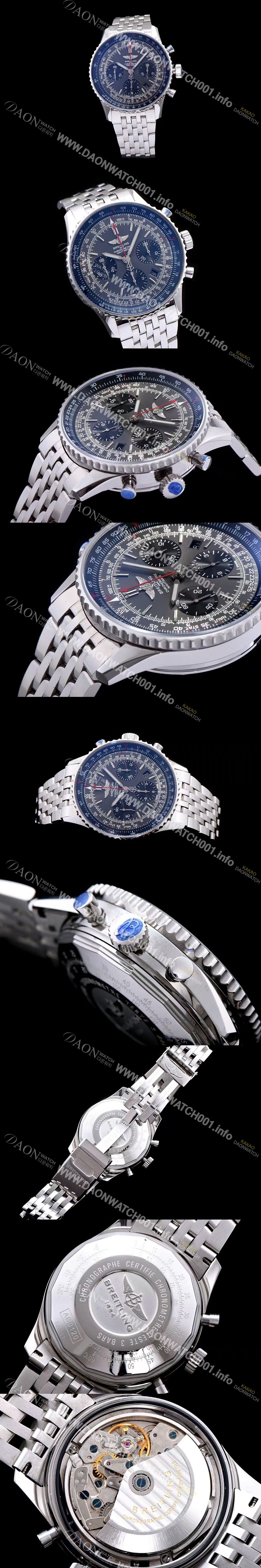 홍콩명품 [브라이틀링] 남성용 네비타이머 크로노그래프 그레이 다이얼 오토매틱 무브먼트 BRE0411