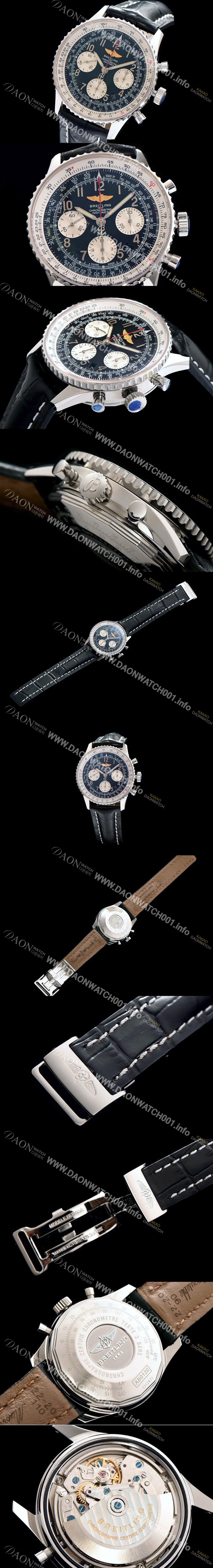 홍콩명품 [브라이틀링] 남성용 네이비타이머 크로노그래프 블랙 다이얼 오토매틱 무브먼트 BRE0241