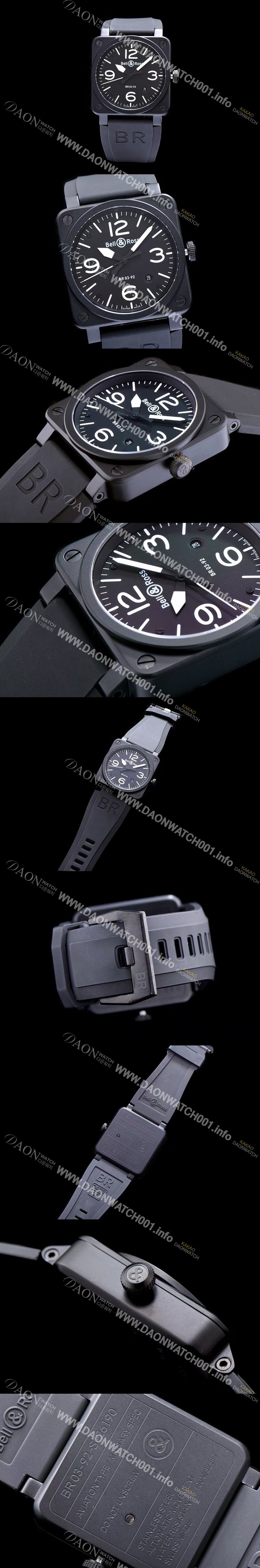 홍콩명품 [벨엔로즈] 남성용 인스트루먼트 03 오토메틱 블랙 다이얼 오토매틱 무브먼트 BEL4230