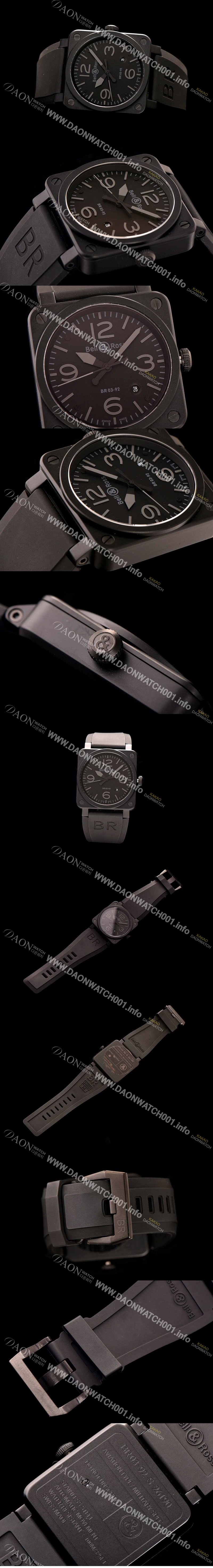 홍콩명품 [벨엔로즈] 남성용 인스트루먼트 03 오토메틱 블랙 다이얼 오토매틱 무브먼트 BEL4234