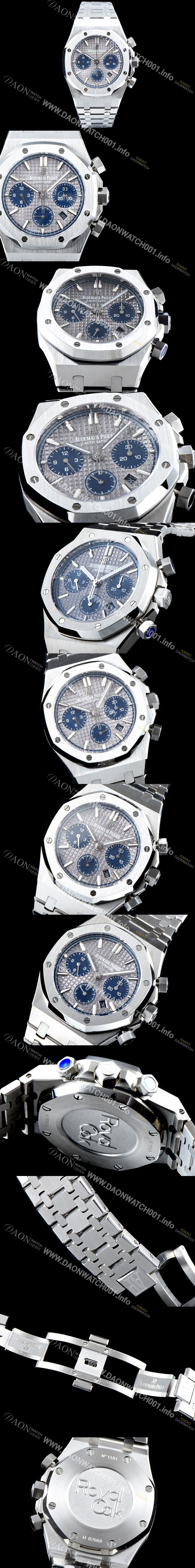 홍콩명품 [오데마피게] 남성용 신상 업데이트! 로얄오크 오프쇼어 26234SR.ZZ.D202CR.01 크로노그래프 화이트 와플 다이얼 브레이슬릿 오토매틱 무브먼트 AUD0201