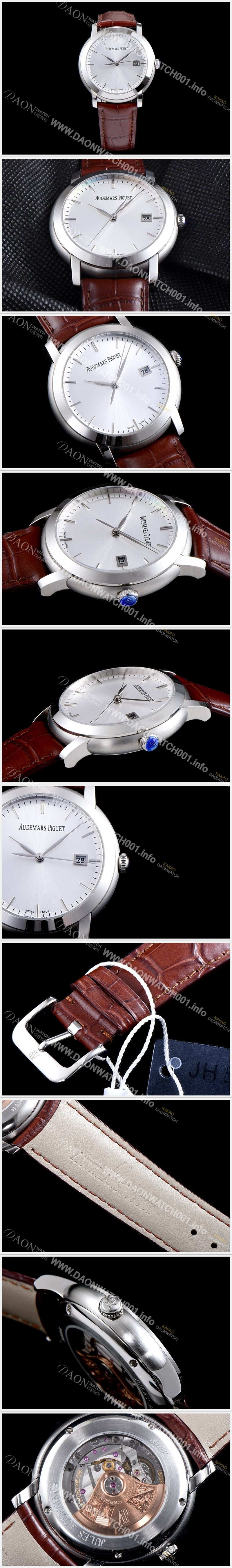 홍콩명품 [오데마피게] 남성용 쥴스오데마 15170BC.OO.A002CR.01 오토메틱 실버다이얼 AUD40135