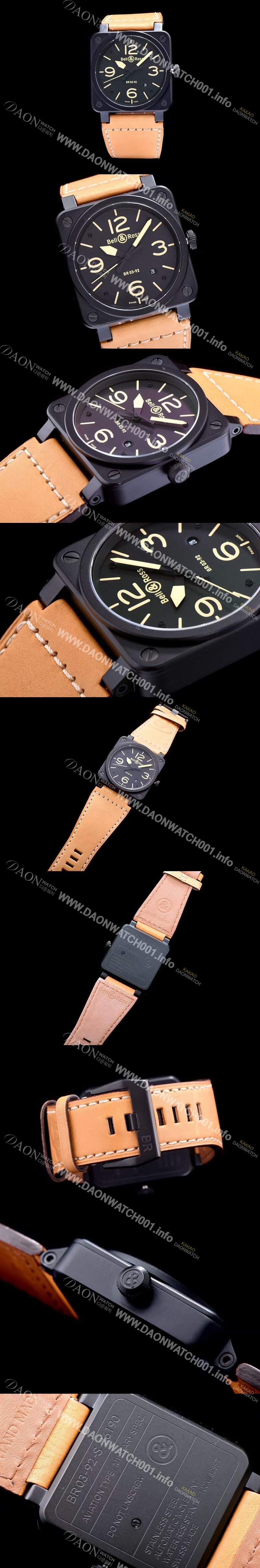 홍콩명품 [벨엔로스] 남성용 에비에이션 블랙다이얼 오토메틱 BEL4200