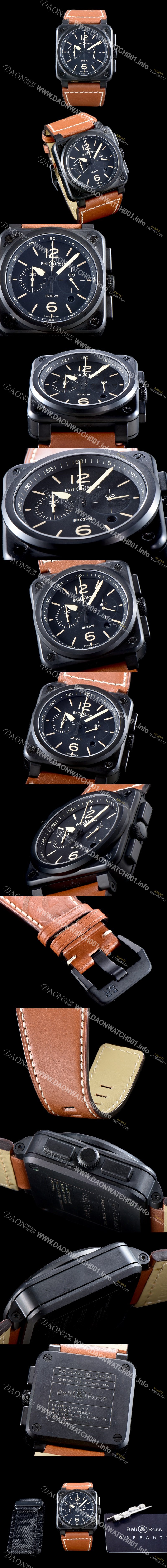 홍콩명품 [벨엔로즈] 남성용 인스트루먼트 BR0394-BL-CE 크로노그래프