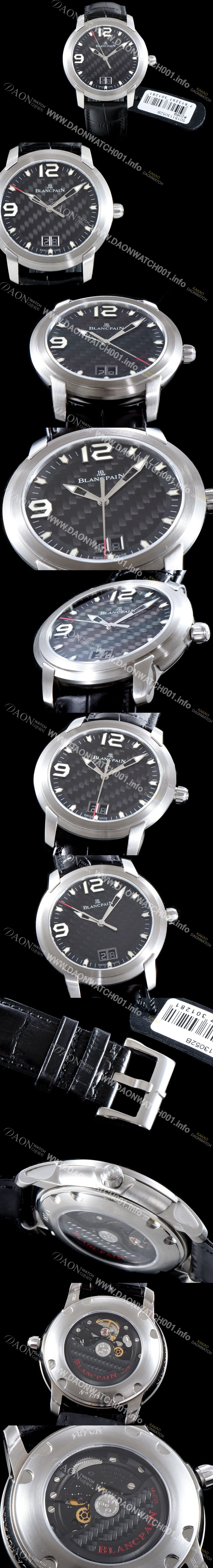 홍콩명품 [블랑팡] 남성용 L-에볼루션 R10-1103-53B 그랑데 빅데이트 타입 UP!! 43.5MM 블랙 텍스쳐드 다이얼 Cal.6950 오토매틱 무브먼트 BLA4204