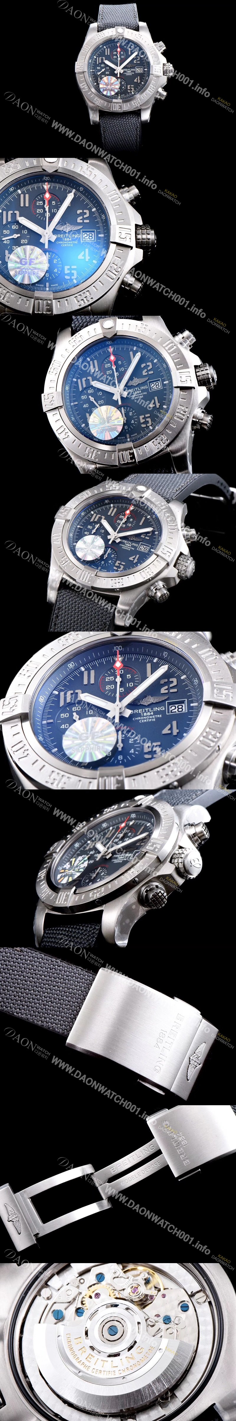 홍콩명품 [브라이틀링] 남성용 A1338012/B975 어벤져 밴딧 크로노그래프 블랙다이얼 오토매틱 무브먼트 BRE0230