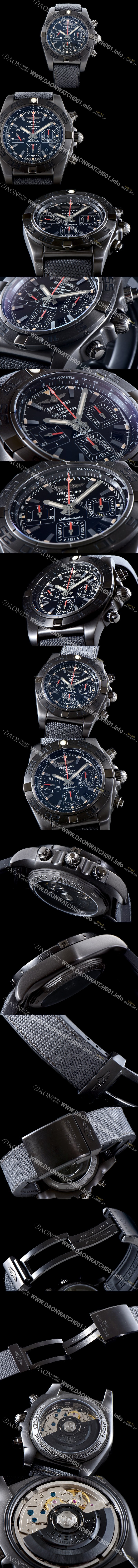 홍콩명품 [브라이틀링] 남성용 크로노맷 MB0111C3|BE35|253S|M20DSA.2 블랙시리즈 UP!! 블랙스틸 크로노그래프 블랙 다이얼 오토매틱 무브먼트 BRE0203