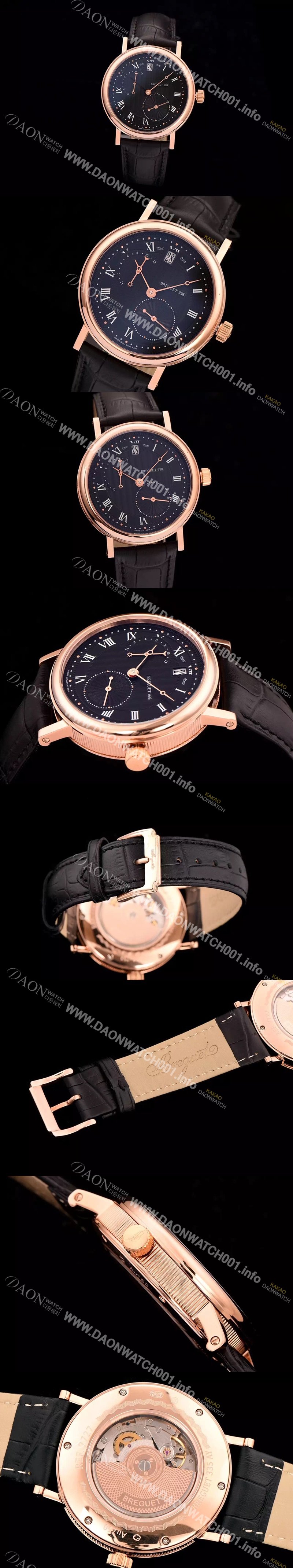 홍콩명품 [브레게] 남성용 오토매틱 998 시리즈 블랙다이얼 BRG4201