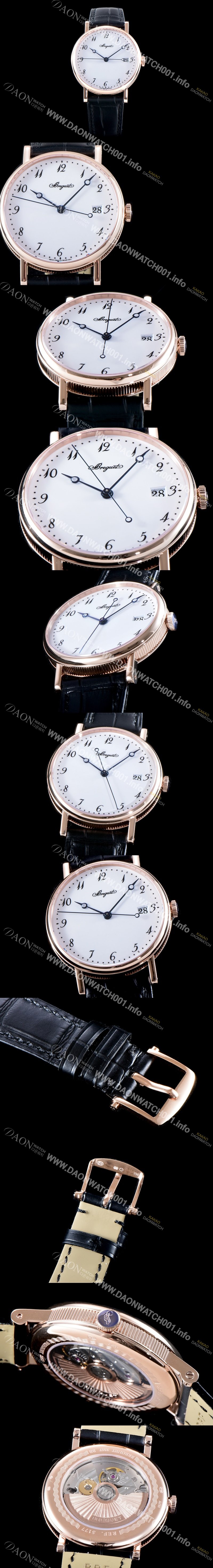 홍콩명품 [브레게] 남성용 업그레이드형!!클래식 5177BR/29/9V6 데일리 워치 18K 로즈 골드 화이트 다이얼 오토매틱 무브먼트 BRG0410