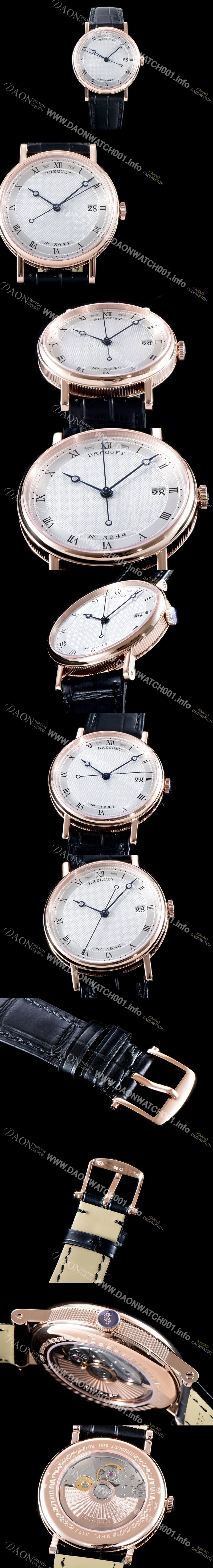 홍콩명품 [브레게] 남성용 업그레이드형!!클래식 5177BR/12/9V6 데일리 워치 18K 로즈 골드 실버 텍스쳐드 다이얼 오토매틱 무브먼트 BRG0414